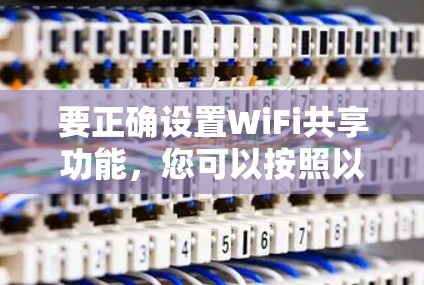 要正确设置WiFi共享功能，您可以按照以下步骤进行操作